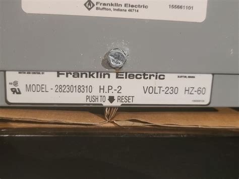 Franklin Electric 2823018310, Deluxe Submersible Motor Control 